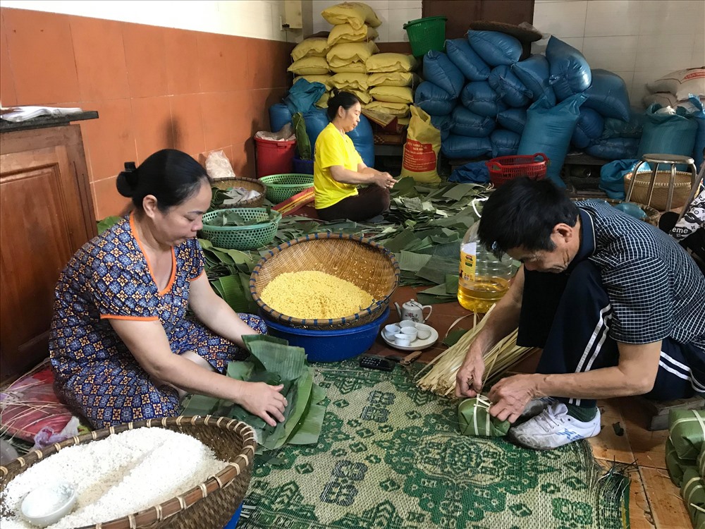 Làng nghề bánh chưng Tết xã Thủy Đường, Hải Phòng vào mùa Làng Nghề Bánh Chưng Tết Xã Thủy Đường, Hải Phòng Vào Mùa