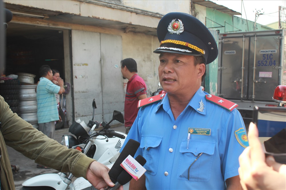 Ông Phan Trung Tâm - Phó đội trưởng đội thanh tra giao thông số 5 (Sở GTVT TPHCM).