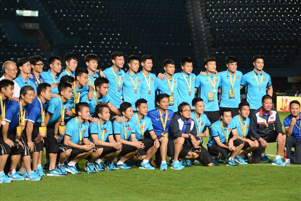 Huấn luyện Park Hang-seo có thành tích ngay ở giải đấu đầu tiên dẫn dắt U23 Việt Nam. Ảnh: Nguyễn Đăng.
