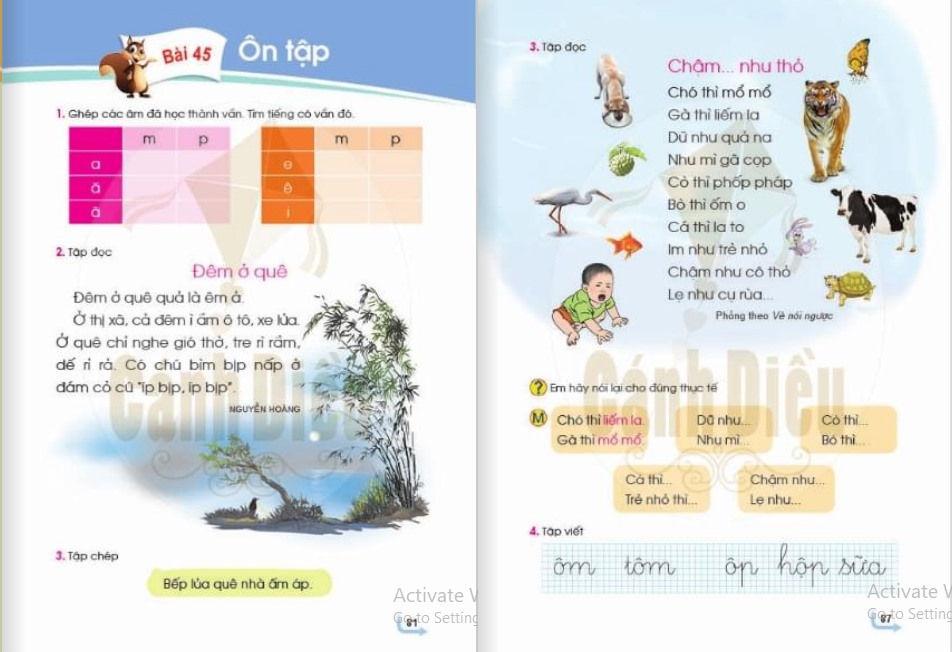 Nhiều nội dung bài học xây dựng trên văn, thơ của Việt Nam