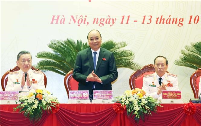 Thủ tướng Chính phủ Nguyễn Xuân Phúc dự và chỉ đạo Đại hội đại biểu Đảng bộ Công an Trung ương lần thứ VII nhiệm kỳ 2020-2025.