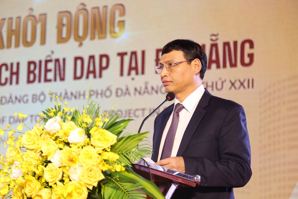 Ông Hồ Kỳ Minh, Ủy viên Ban Thường vụ Thành ủy, Phó Chủ tịch UBND Thành phố Đà Nẵng phát biểu tại sự kiện. Nguồn: T&T