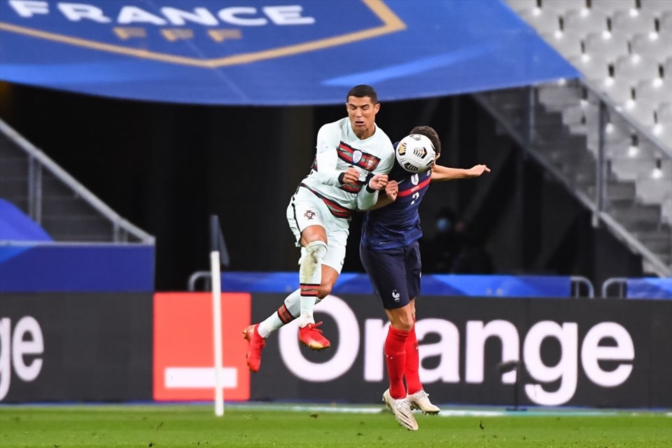 Ronaldo vừa đối đầu đội tuyển Pháp. Ảnh: Getty