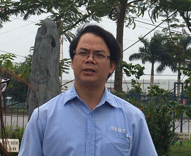 Anh Đỗ Thanh Bình – Chủ tịch Công đoàn cơ sở Cty TNHH hệ thống dây dẫn SUMI Việt Nam - chia sẻ về tầm quan trọng của 2% kinh phí Công đoàn. Ảnh: Hải Anh