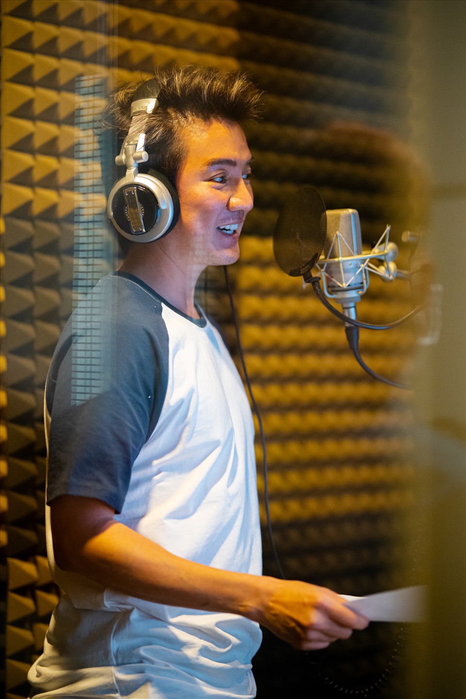 Nam ca sĩ Đàm Vĩnh Hưng hứng thú khi được góp giọng trong bộ phim của đạo diễn Quang Dũng. Ảnh: Dũng.