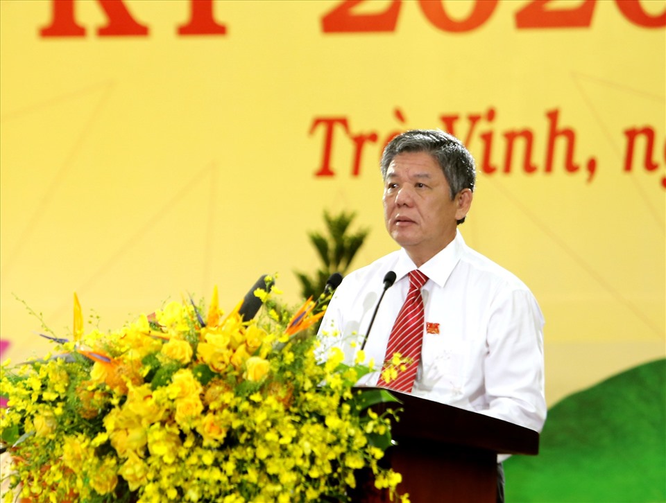 Ông Ngô Chí Cường, Phó Bí thư Thường trực tỉnh ủy Trà Vinh nhiễm kỳ 2015-2020, đã được bầu giữ chức Bí thư Tỉnh ủy nhiệm kỳ mới