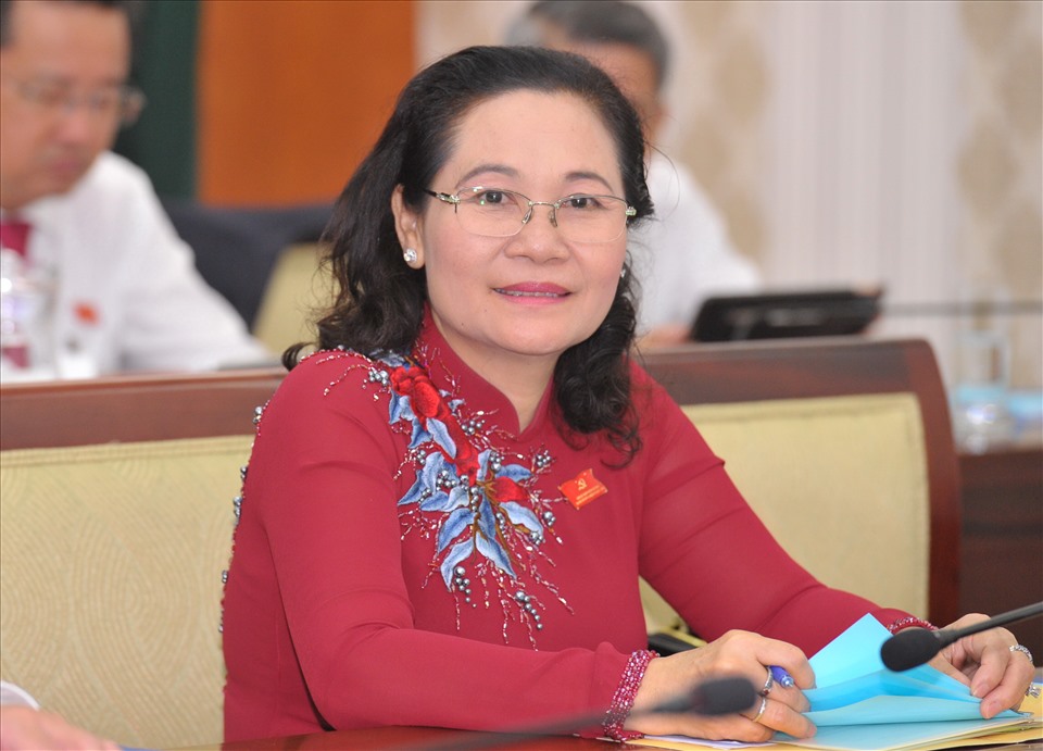 Bà Nguyễn Thị Lê - Chủ tịch HĐND TPHCM.   Ảnh: BTC Đại hội cung cấp