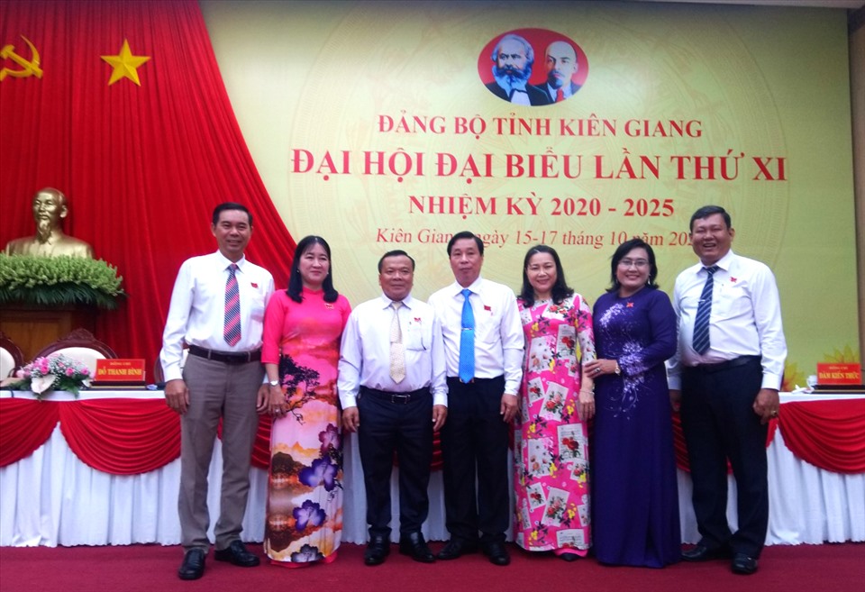 Đoàn đại biểu tổ chức Công đoàn dự Đại hội Đảng bộ tỉnh Kiên Giang khóa XI. Ảnh: LT