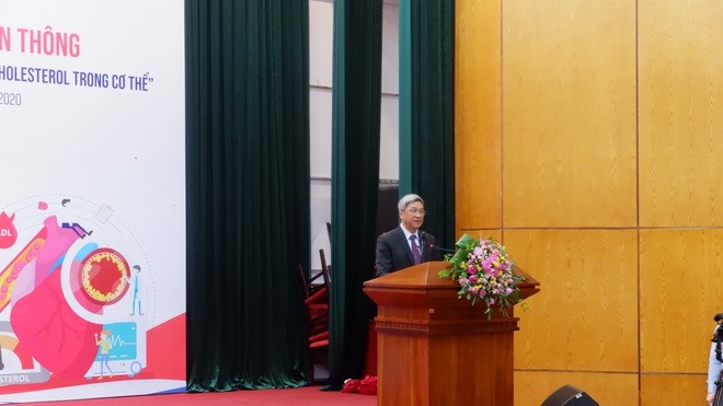 Thứ trưởng Bộ Y tế Nguyễn Trường Sơn phát biểu tại buổi lễ. Ảnh: Quốc Toàn
