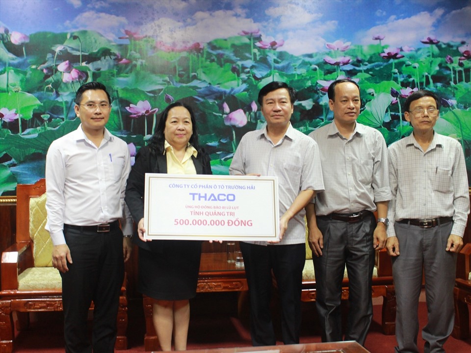 Thaco ủng hộ Quảng Bình, Quảng Trị, Quảng Nam