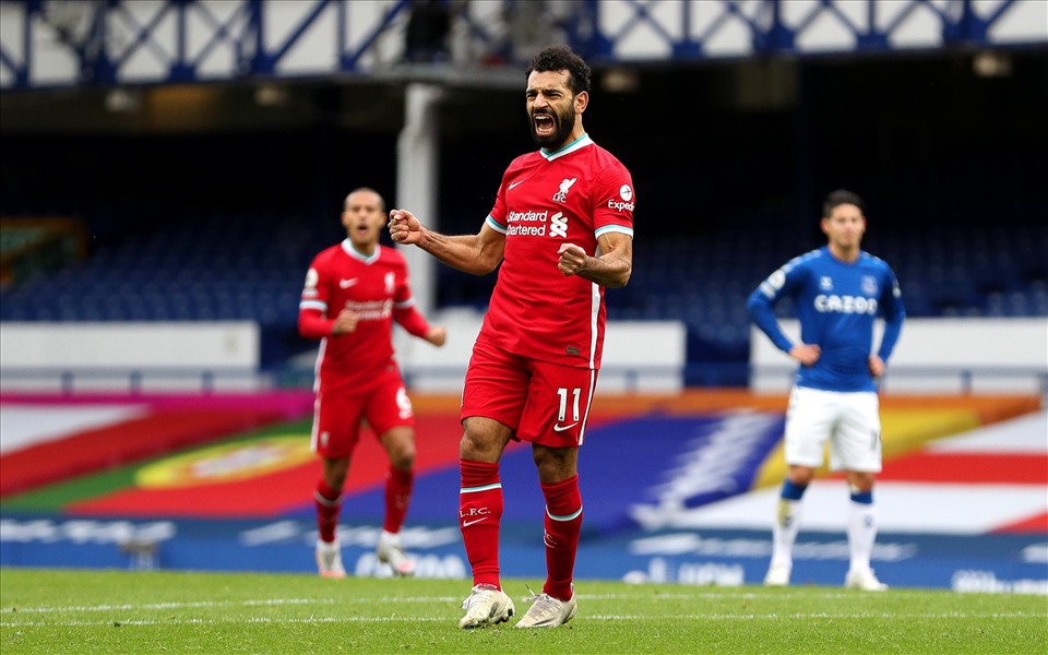 Tưởng như Mohamed Salah đã mang về 3 điểm cho Liverpool... Ảnh: Getty Images