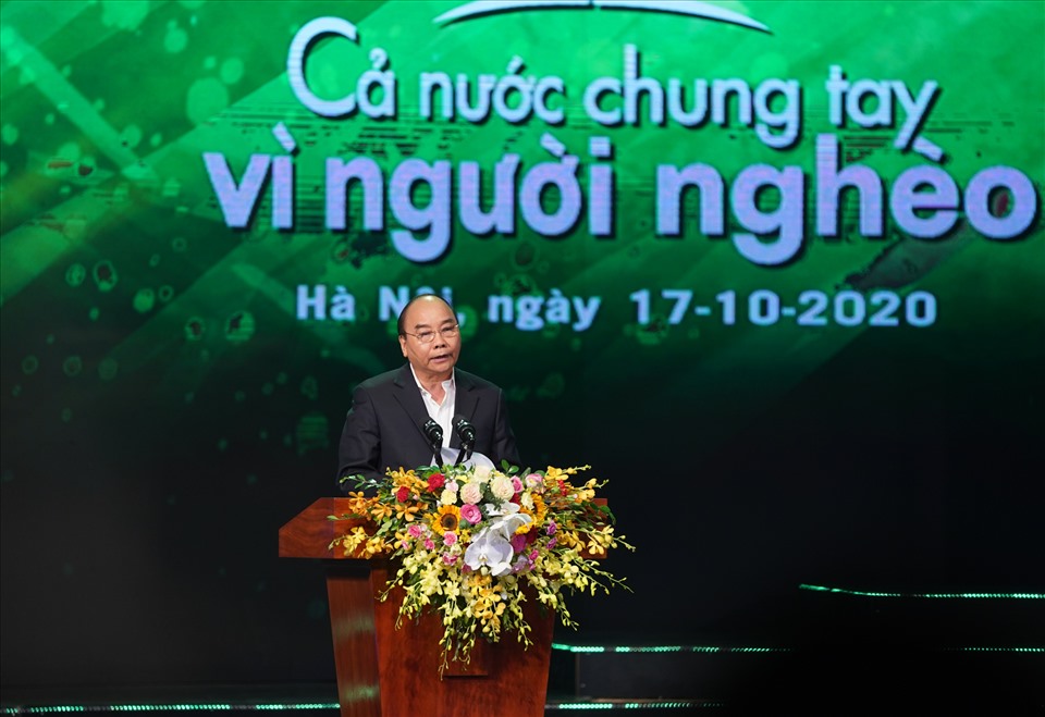 Thủ tướng Nguyễn Xuân Phúc phát biểu tại chương trình. Ảnh VGP