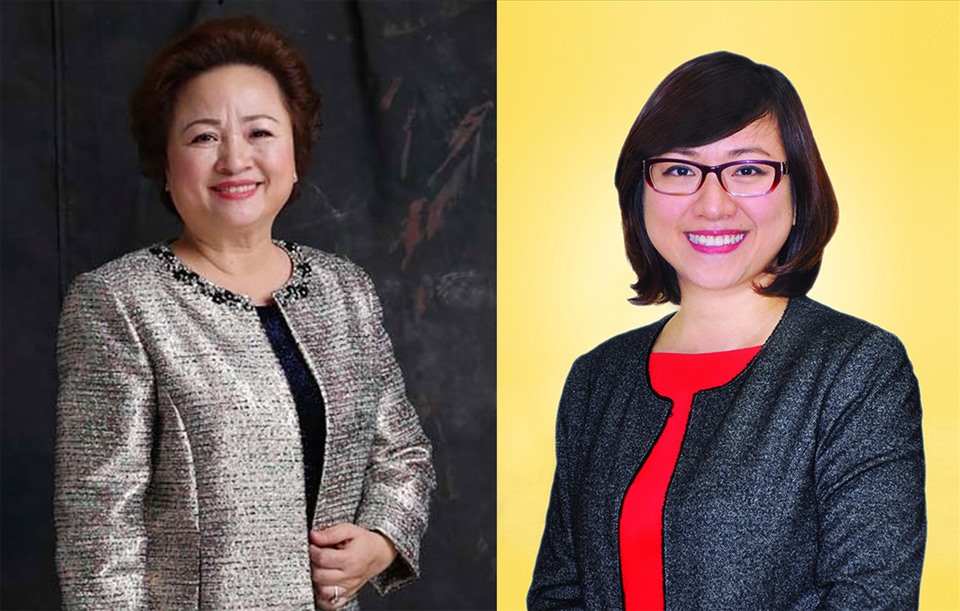 Hai mẹ con doanh nhân Nguyễn Thị Nga và Lê Thu Thủy