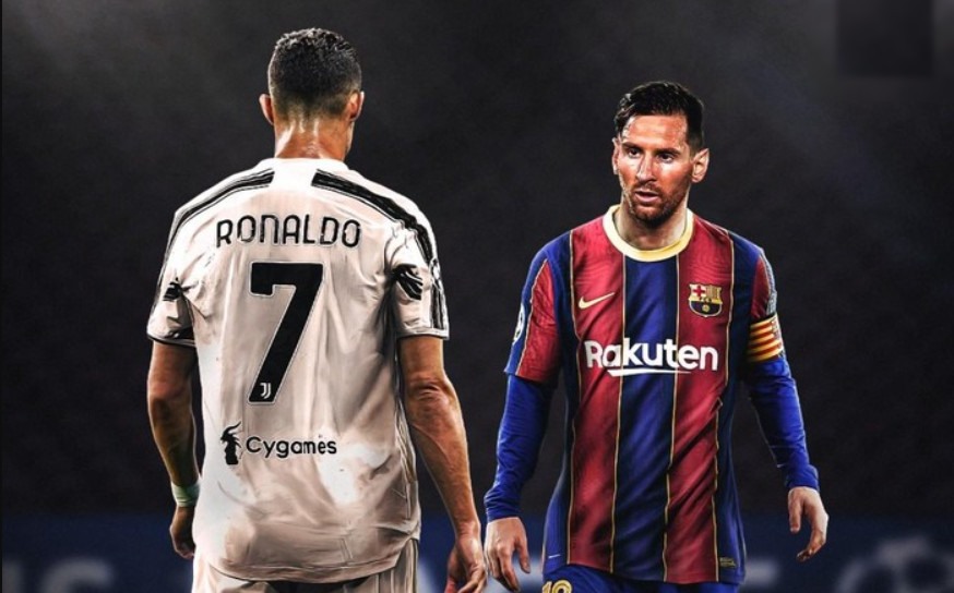 Messi và Ronaldo tái ngộ sau hơn 2 năm. Ảnh Bleacher Reports