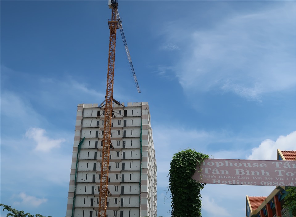 Dự án Tổ hợp nhà ở - Nhà ở xã hội Tân Bình (Tân Bình Apartment, phường 15, quận Tân Bình). Ảnh: Hữu Huy