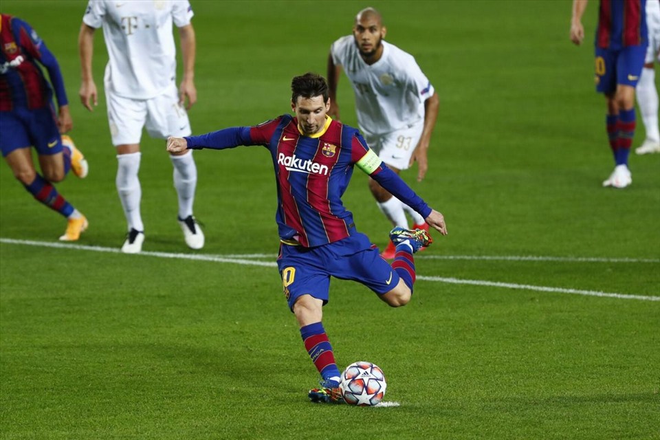 Lionel Messi có mùa giải thứ 16 liên tiếp ghi bàn tại Champions League. Ảnh: Getty Images