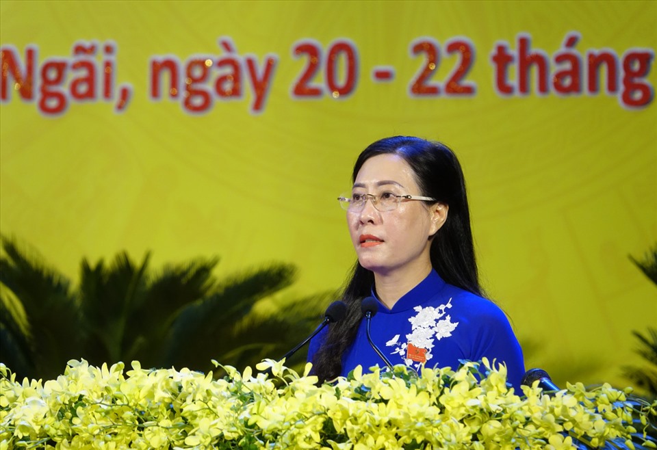 Bà Bùi Thị Quỳnh Vân  phát biểu khai mạc.