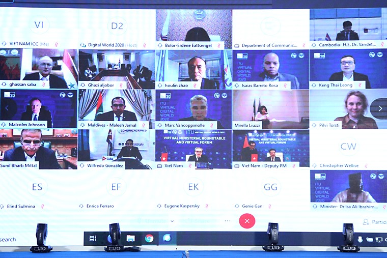 Hội nghị Bộ trưởng ITU diễn ra qua hình thức trực tuyến.