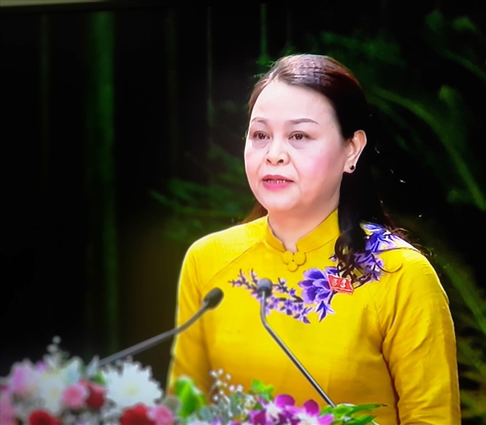 Bà Nguyễn Thị Thu Hà được bầu giữ chức vụ Bí thư Tỉnh ủy Ninh Bình khóa XXII, nhiệm kỳ 2020 - 2025. Ảnh: NT