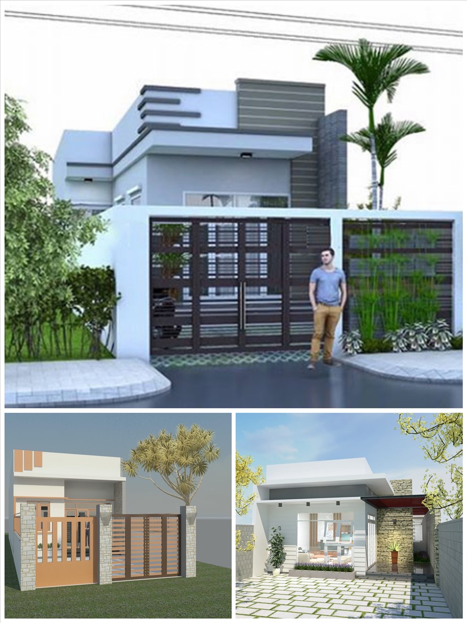 Nhà cấp 4 gác lửng, mẫu nhà cấp 4 mái xéo ở Nam Định NDNC4114 T06/2022