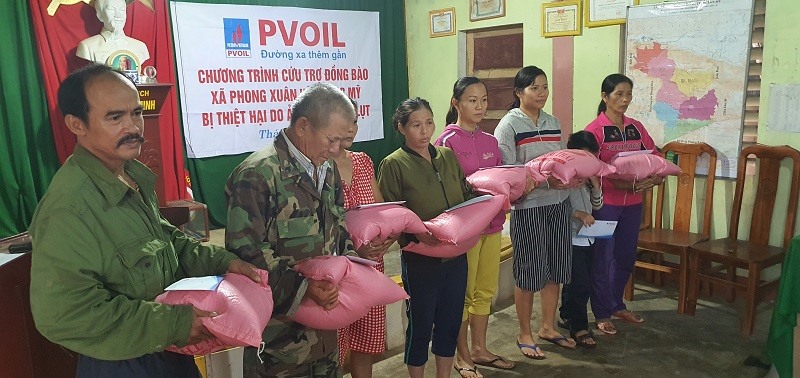 PVOIL mang quà đến với bà con xã Phong Mỹ, huyện Phong Điền, tỉnh Thừa Thiên - Huế