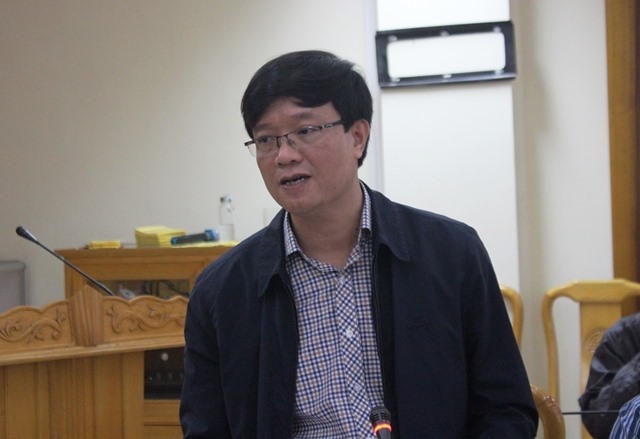 Ông Nguyễn Bá Đức - Phó Giám đốc Sở NNPTNT Hà Tĩnh thông tin tại cuộc họp báo. Ảnh: TT.