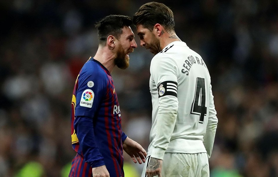 Messi sẽ “nắn gân” ai bên phía Real Madrid khi Ramos chấn thương? Ảnh: Marca.