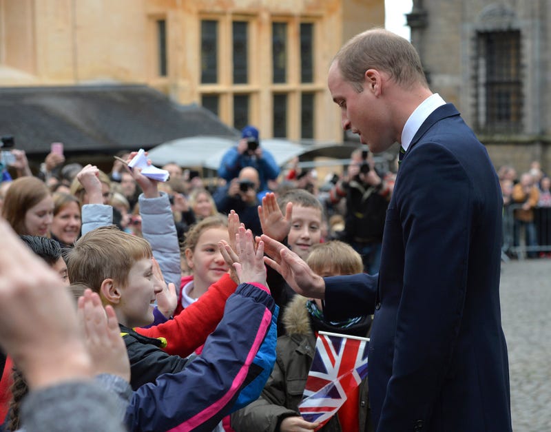 Chuyến thăm của Hoàng tử đến những đứa trẻ ở Lâu đài Stirling ở Scotland. Ảnh: WPA Pool/Getty Images
