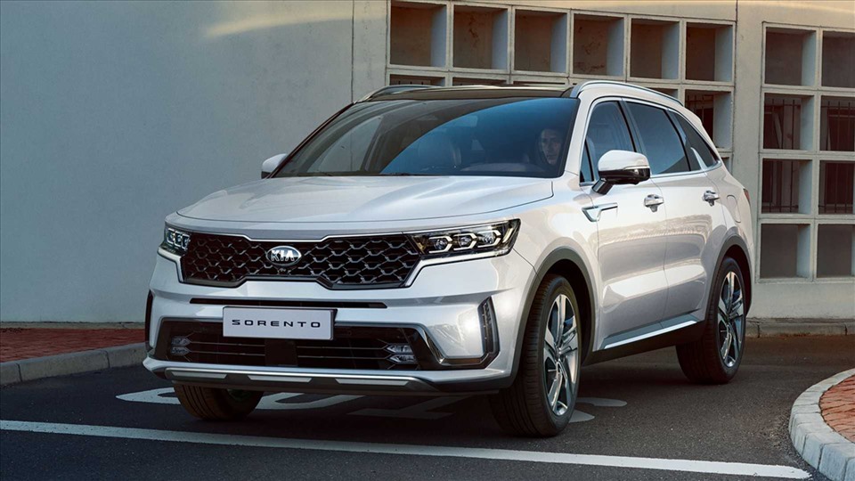 Thiết kế ngoại thất trẻ trung và mang chất thể thao của mẫu xe Kia Sorento 2021. Ảnh: Kia.