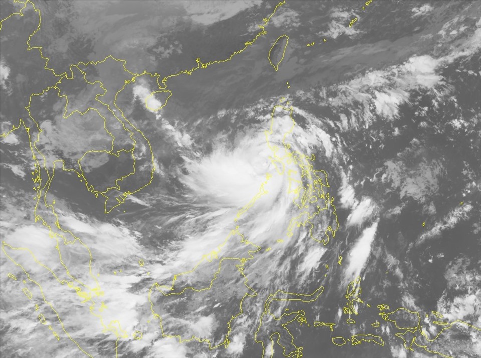 Hình ảnh bão số 9 Molave nhìn từ vệ tinh. Nguồn: NCHMF