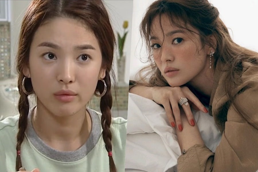 Song Hye Kyo (38 tuổi): Song Hye Kyo là một trong những minh chứng miễn bàn khác của vẻ đẹp không tuổi. Hãy nhìn cô ấy mà xem, đã 16 năm trôi qua kể từ vai diễn trong bộ phim đình đám “Full house” (Ngôi nhà hạnh phúc), nhưng dường như cô nàng không có dấu hiệu già đi. Nếu phải chỉ ra sự khác biệt, thì chỉ có thể nói cô ấy ngày càng trở nên xinh đẹp và tinh tế hơn theo thời gian mà thôi.