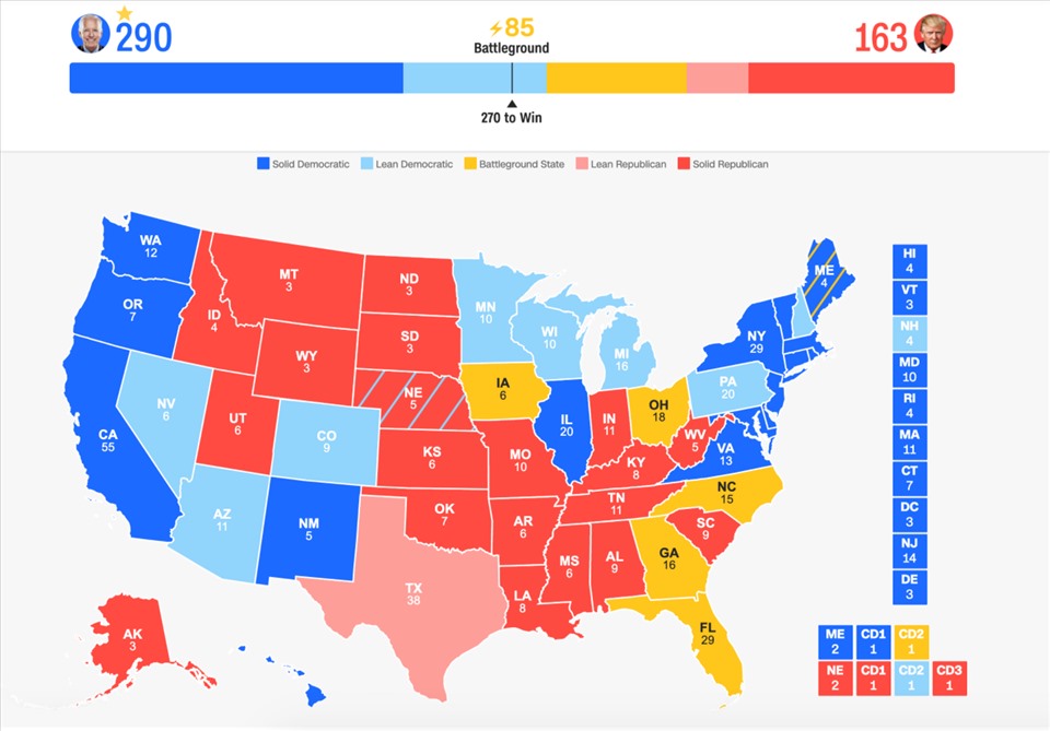 Bản đồ bầu cử của CNN