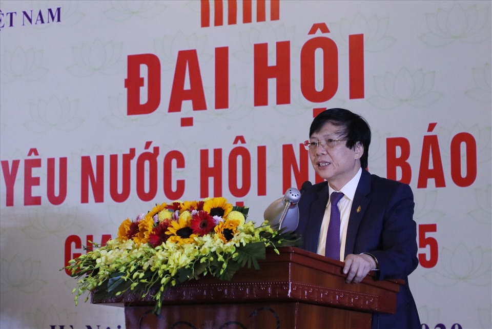 Ông Hồ Quang Lợi - Phó Chủ tịch Thường trực Hội Nhà báo Việt Nam. Ảnh T.Vương