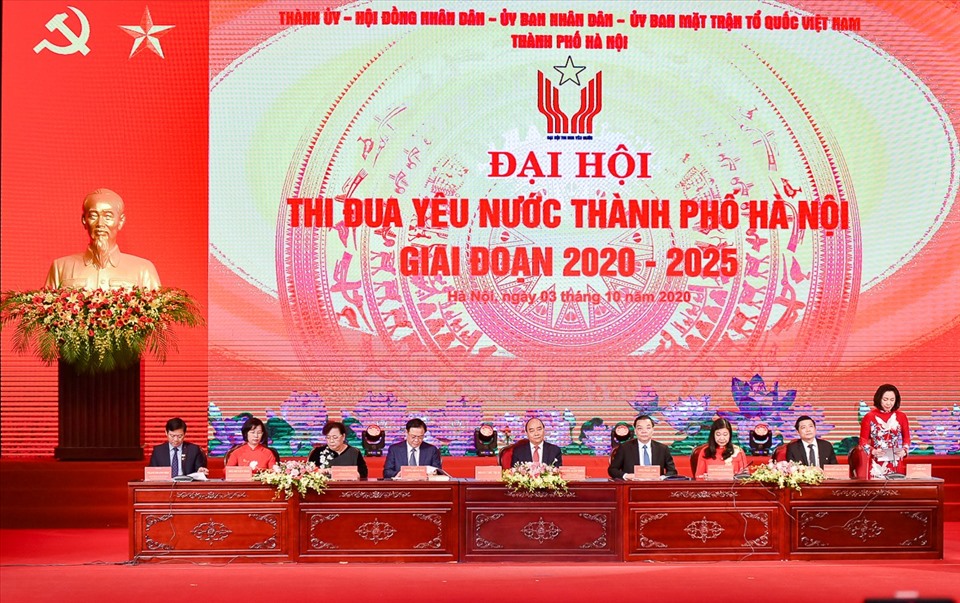 Đại hội thi đua yêu nước TP Hà Nội giai đoạn 2020-2025. Ảnh: Phạm Đông