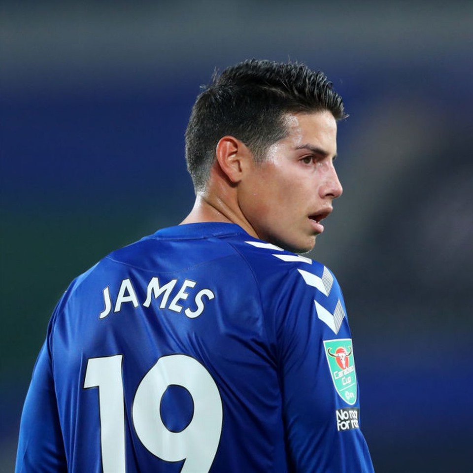 James đang là thần tượng tại Everton. Ảnh: Getty.