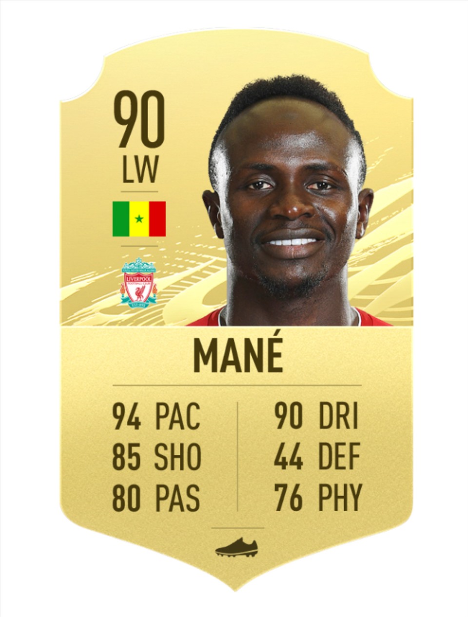 10. Sadio Mané - Liverpool | Chỉ số tổng 90/Rê bóng 90