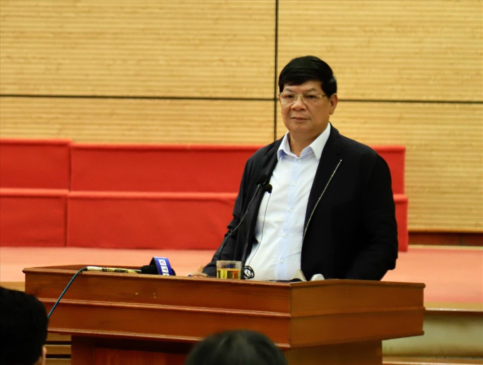 Ông Nguyễn Quốc Hùng - Phó Chủ tịch UBND Thành phố Hà Nội tại buổi đối thoại.