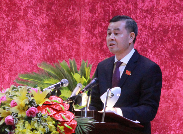 Ông Ngô Văn Tuấn được bầu giữ chức Bí thư Tỉnh ủy Hoà Bình khóa XVII. Ảnh Báo Hoà Bình