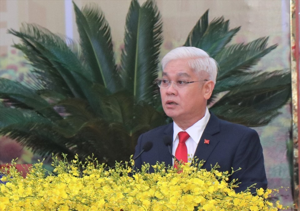 Ông Nguyễn Văn Lợi tái đắc cử Bí thư Tỉnh ủy Bình Phước. Ảnh Trần Thể