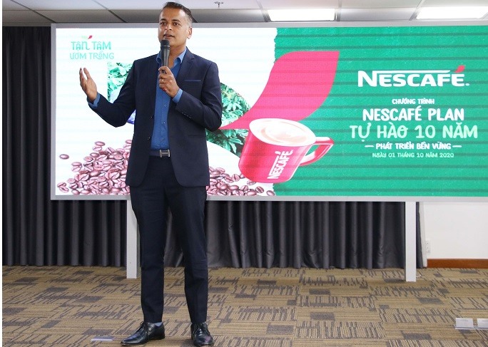Ông Binu Jacob - Tổng giám đốc công ty Nestlé Việt Nam. Ảnh Dương Hằng