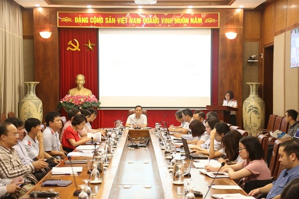 Toàn cảnh Hội nghị giao ban trực tuyến về công tác thanh tra, kiểm tra BHXH Việt Nam.
