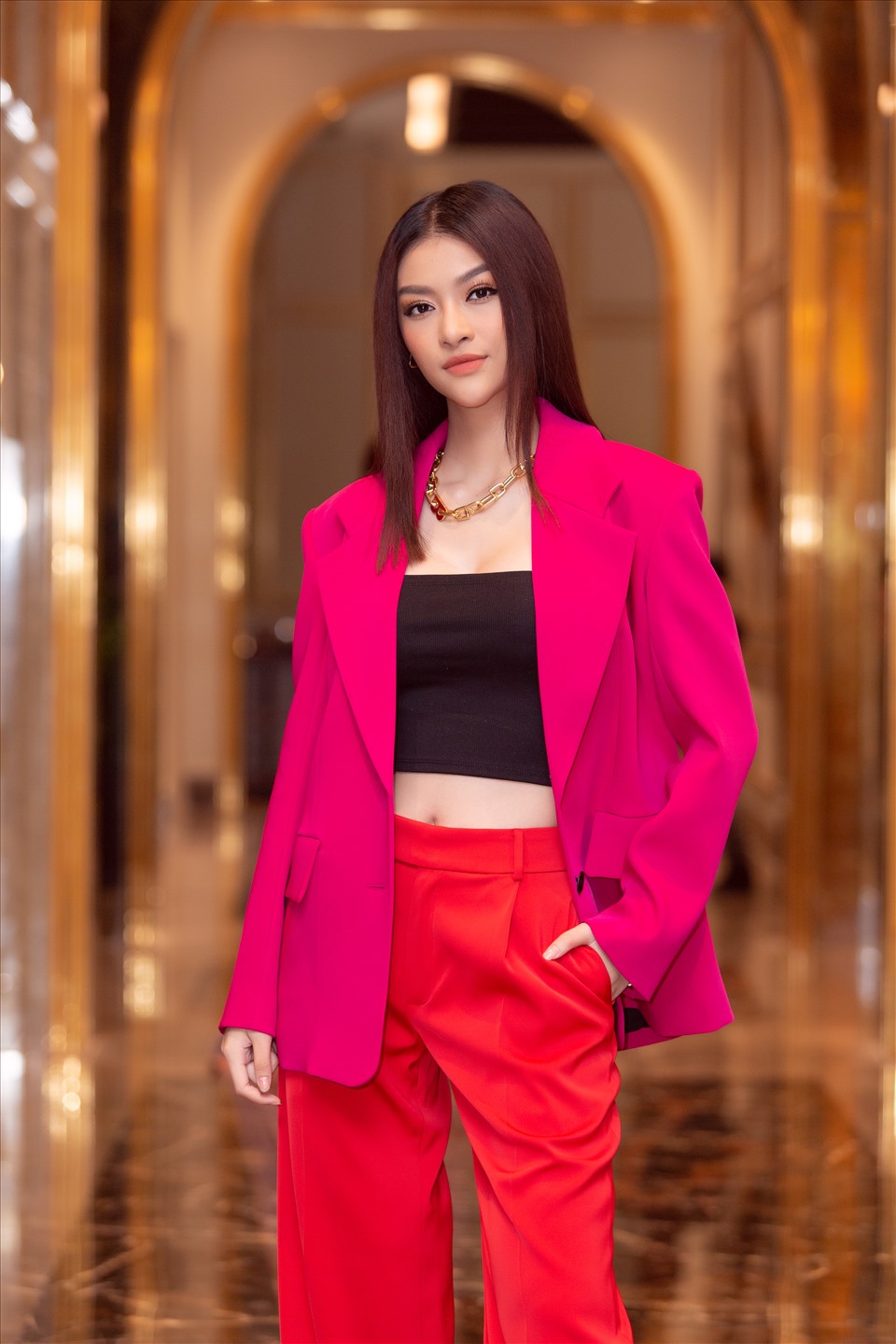 Theo đuổi hình tượng rapper, Á hậu Kiều Loan ngày càng cá tính. Ảnh: HHVN.