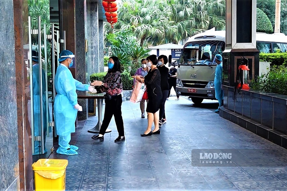 Khách sạn làm cơ sở cách ly tại Hà Nội. Ảnh: Tạ Quang