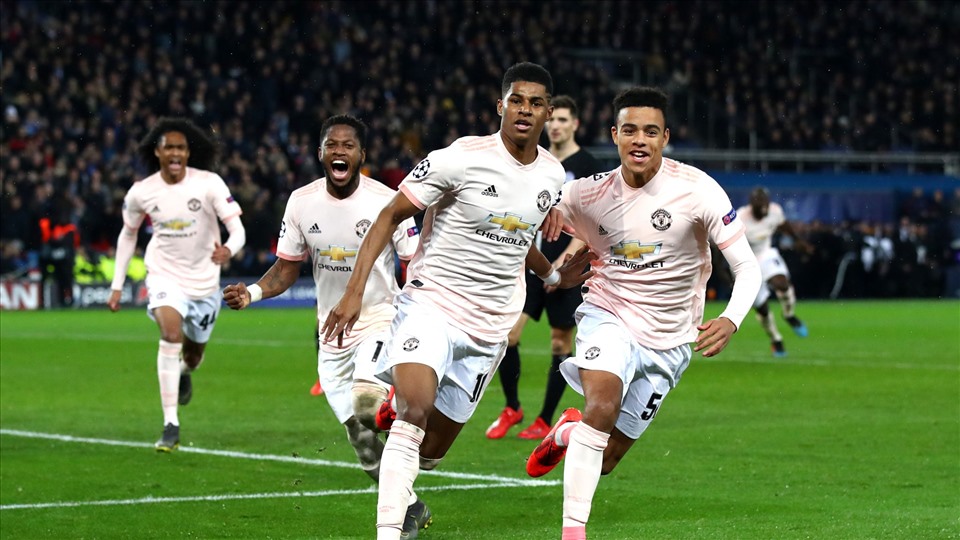 Man United từng loại PSG tại vòng 16 đội Champions League mùa 2018-2019. Ảnh: Sky Sports.