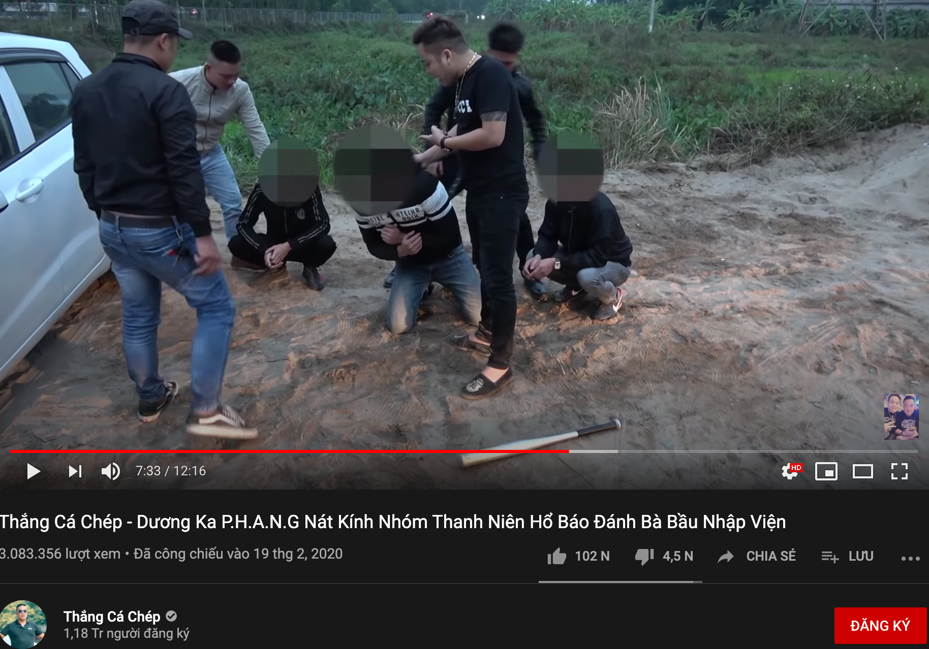 Diễn Cảnh Anh Hùng, Giang Hồ Đua Nhau Làm Video Bạo Lực Trên Youtube