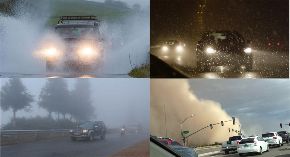 Thời tiết xấu là nguyên nhân phổ biến dẫn đến tai nạn giao thông. (Đồ họa: Trang Thiều)
