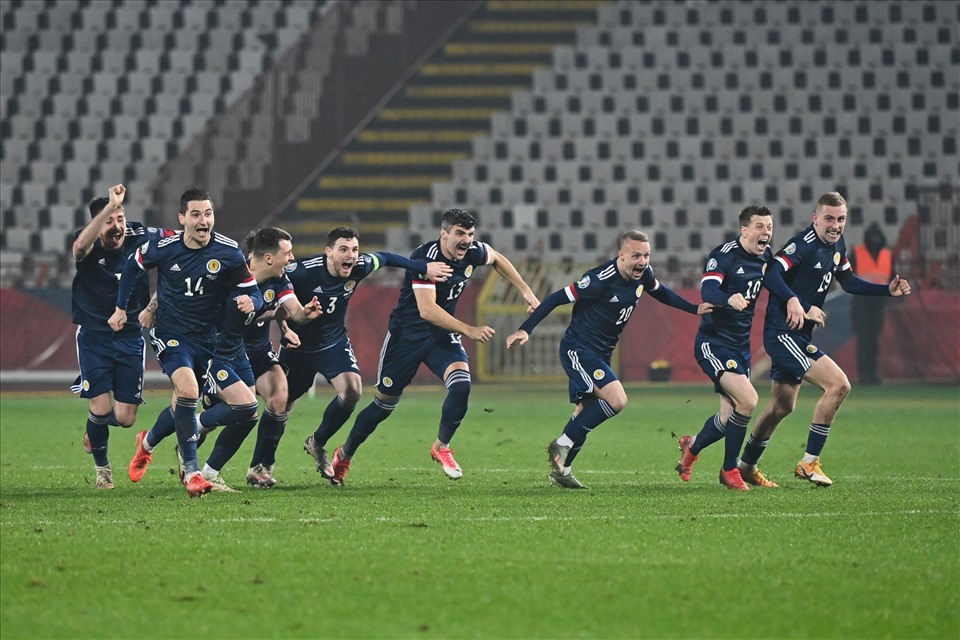 Sau hơn 2 thập kỷ, Scotland mới trở lại một giải đấu lớn. Ảnh: AFP