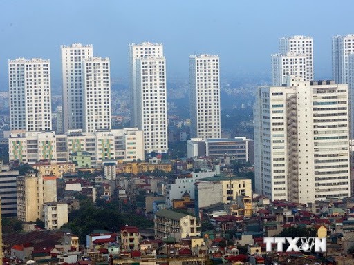 Chung cư cao tầng đang vô cùng phổ biến tại các thành phố lớn. Ảnh: TTXVN