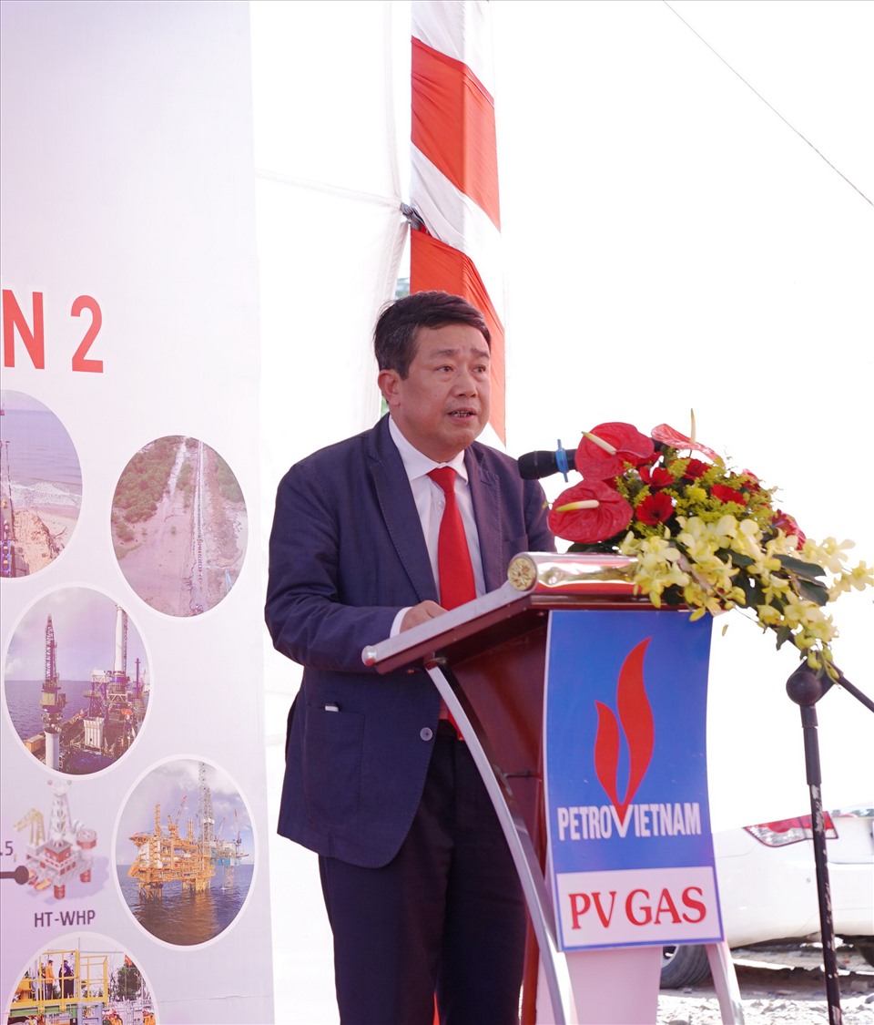 Phát biểu của ông Phạm Xuân Cảnh – Phó Bí thư Thường trực Đảng ủy, Thành viên Hội đồng thành viên PVN. Ảnh: PV GAS
