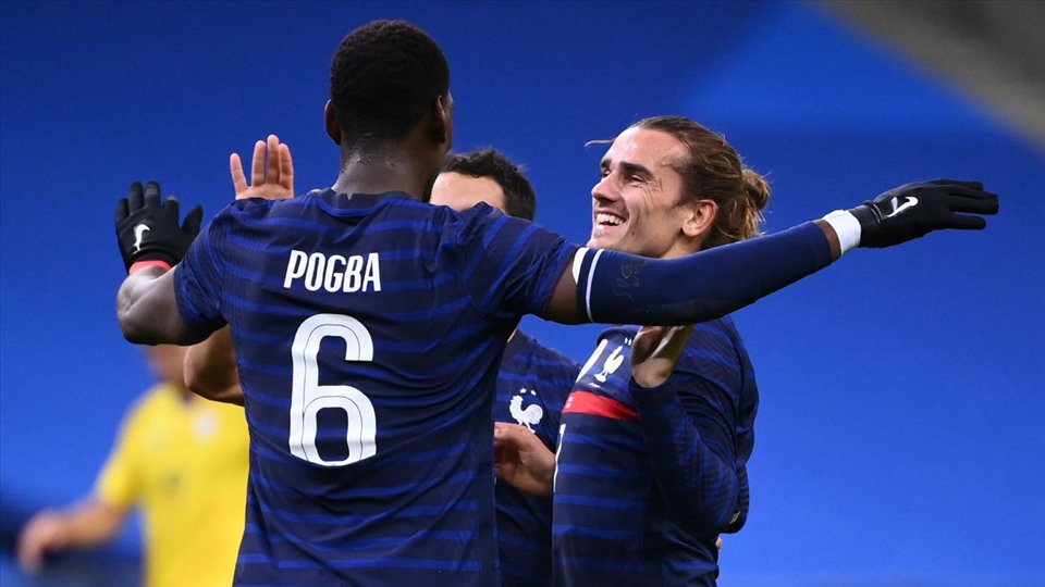 Paul Pogba và Antoine Griezmann đều không hạnh phúc tại câu lạc bộ của mình. Ảnh: AFP